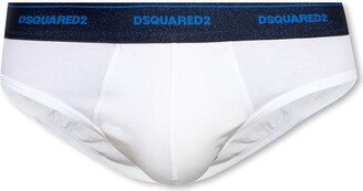 Logo Waistband Stretch Briefs-AB