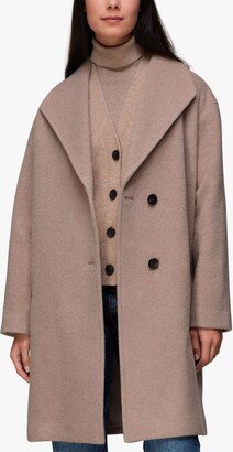 Wide Collar Wool Rich Coat