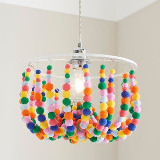 Dunelm Julie Pom Pom Easy Fit Pendant Light MultiColoured