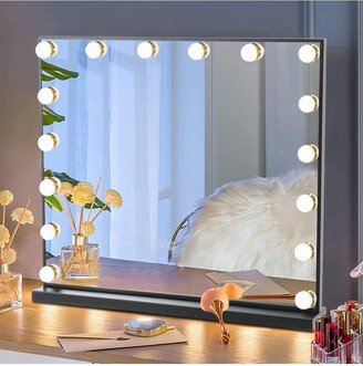 Living and Home Rectangle LED Makeup Vanity Mirror