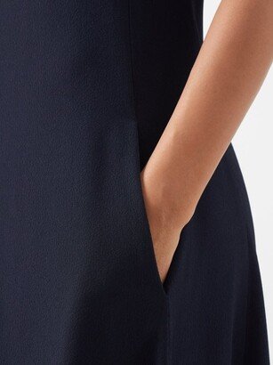 Sleeveless Crepe Midi Dress