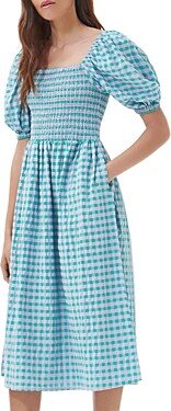 Geranium Cotton Midi Dress