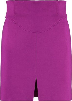 High Waist A-Line Mini Skirt-AC