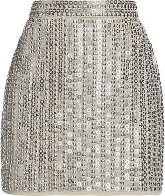 Separates Sequin-Embellished Miniskirt