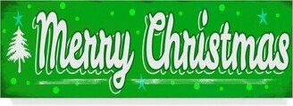 Valarie Wade 'Merry Christmas Sign' Canvas Art - 8