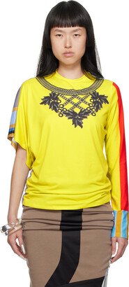 Diana Sträng Yellow Colorblock Long Sleeve T-Shirt