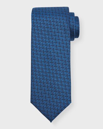 Men's Woven Leaves Silk Tie