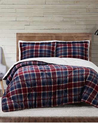 Cuddle Warmth Printed Plaid Comforter Set