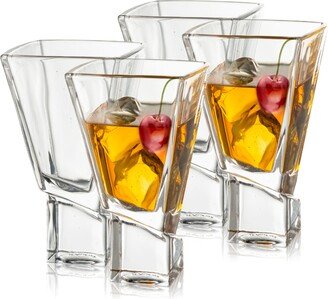 Carre Square Martini Glasses, Set of 4