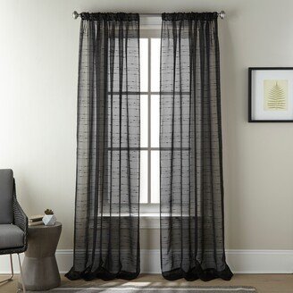 Grand Avenue Emma Semi-Sheer Rod Pocket Curtain Panel Pair - 50