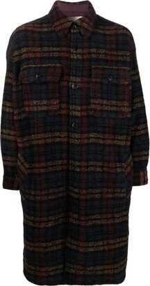 MARANT Kotajot checked single-breasted coat