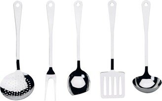 Set-Of-Five Stainless Steel Cutlery