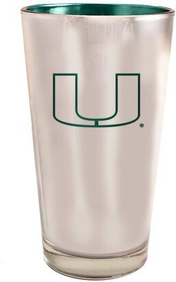 Memory Company Miami Hurricanes 16 oz Electroplated Pint Glass