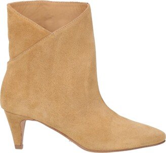 GISÉL MOIRÉ Ankle Boots Sand