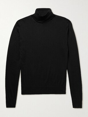 Cashmere and Silk-Blend Rollneck Sweater-AF