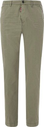 Straight-Leg Ribbed Trousers