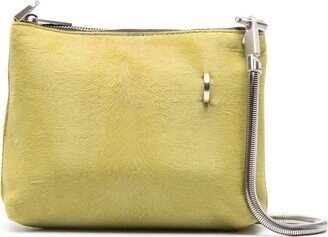 Yellow Leather Cross Body Bag