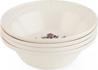 Botanic Garden Harmony Amethyst 4 Piece Cereal Bowl Set