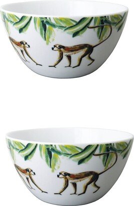 Catchii 2X Cereal Bowls Jungle Stories Monkey