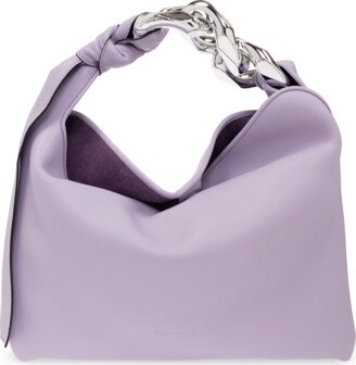 ‘Chain Hobo Small’ Handbag - Purple