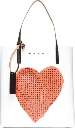 Heart Printed Two-Toned Tote Bag