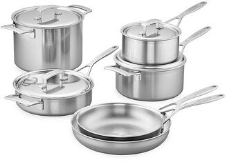 Ten-Piece Stainless Steel Cookware Set