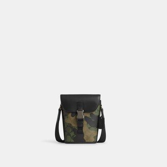 Track Small Flap Crossbody In Signature Canvas With Camo Print