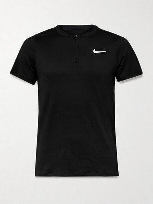 Nike Tennis NikeCourt Advantage Slim-Fit Dri-FIT Mesh Half-Zip Tennis T-Shirt-AA