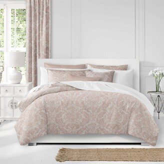 6ix Tailors Damaskus Linen Blush Coverlet & Pillow Sham Set