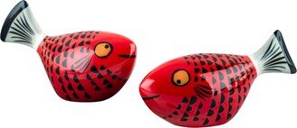 Hannah Turner Red Fish Salt & Pepper Shakers