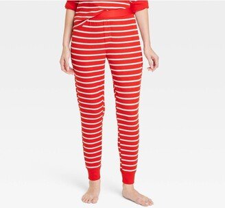 Women's Striped Matching Family Thermal Pajama Pants - Wondershop™ Red