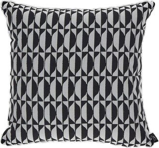 Geometric Printed Two-Toned Outdoor Cushion