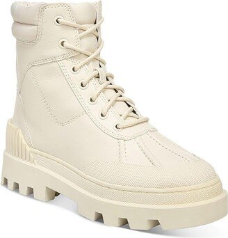 Isabelle Womens Leather Hiking Combat & Lace-up Boots