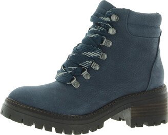 Brooklyn Womens Leather Bootie Combat & Lace-up Boots