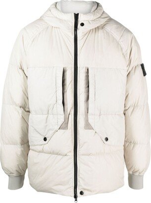 Compass-patch puffer jacket-AC