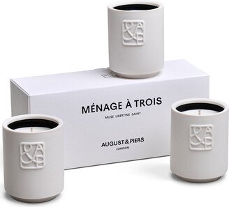 August & Piers Ménage À Trois Mini Candle Trio