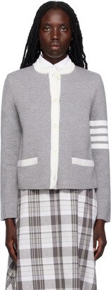 Gray 4-Bar Cardigan-AB