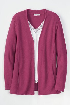 Women's Springdale Cardigan - Raspberry - XS