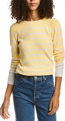 Thermal Stripe Cashmere-Blend Sweater