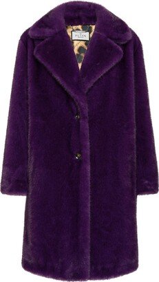 Eco Mink single-breasted coat