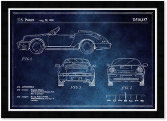 Wynwood Studio Porsche Framed Blueprint