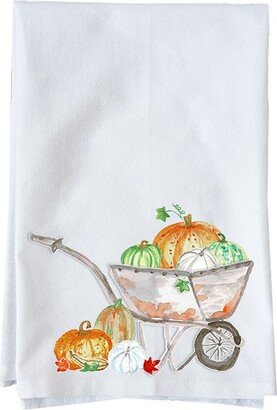 Fall Wheelbarrow | Decorative Flour Sack Towels Gifts Under 10