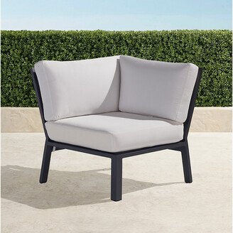 Calhoun Aluminum Modular Corner Chair in Matte Black Finish