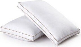 Medium Firm Goose Feather Down Pillows 2 Pack