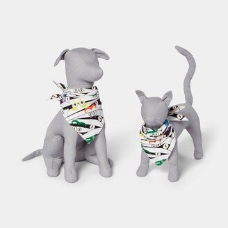 Pet's Glow-In-The-Dark Mummy Halloween Matching Family Bandana - Hyde & EEK! Boutique™ White