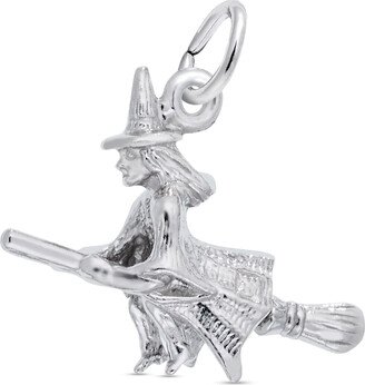 Rembrandt Charms® Flying Witch in Sterling Silver