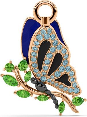 Oni Fine Jewelry The Painted Lady Charm - Butterfly Charm - Rose Gold