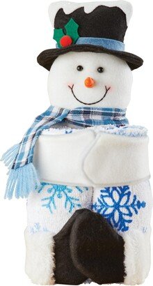 Collections Etc Charming Snowman Festive 3-Piece Gift Towel Set