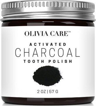 Olivia Care Activated Charcoal Tooth Polish Whitening Powder Original - 2oz