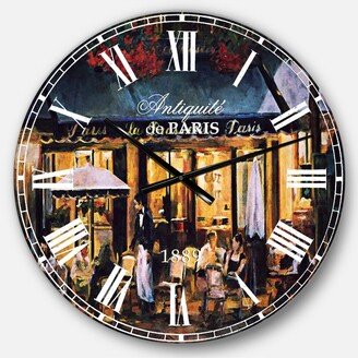 Designart French Country Oversized Metal Wall Clock